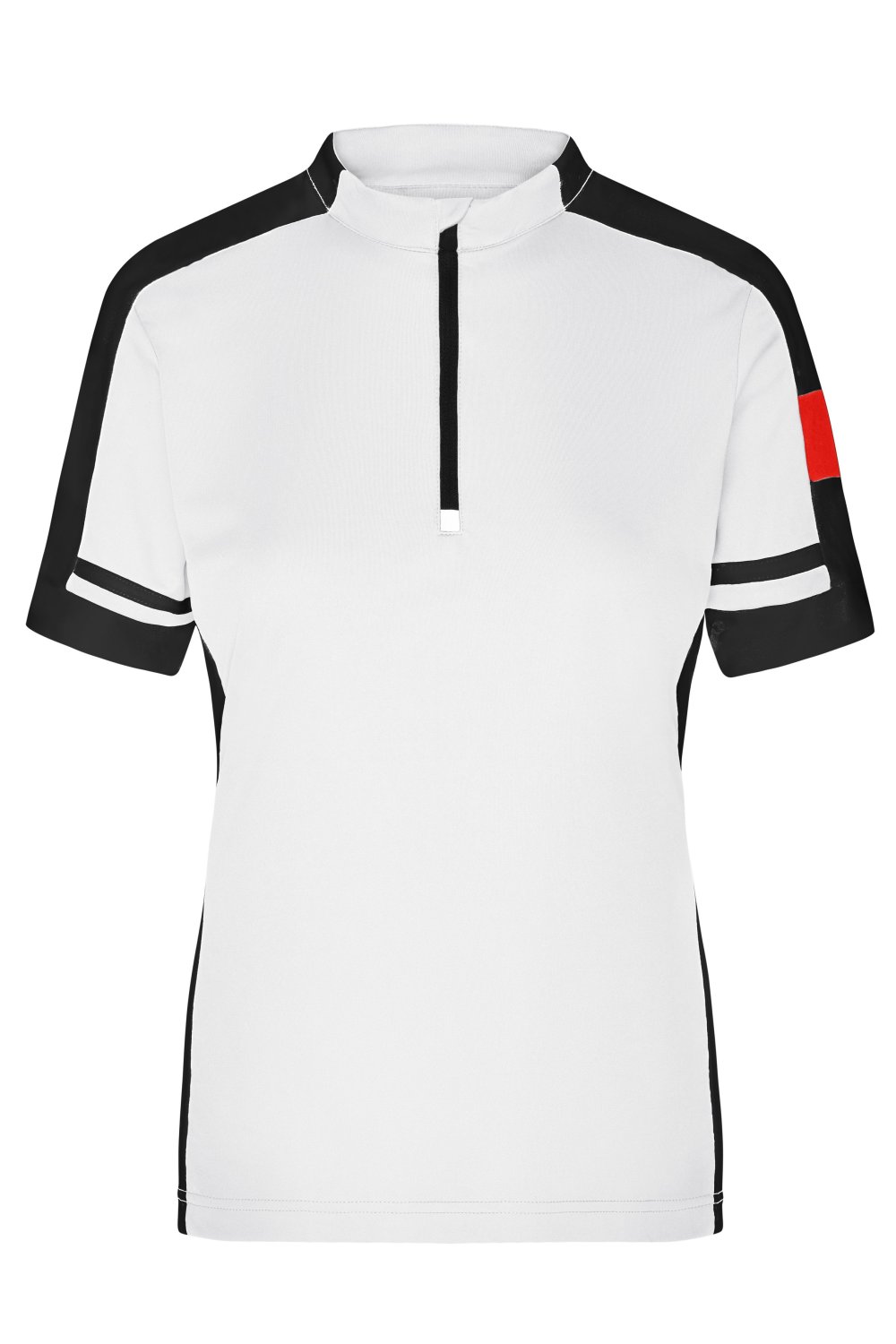 Daiber Ladies' Bike-T Half-Zip in White – Vorderansicht