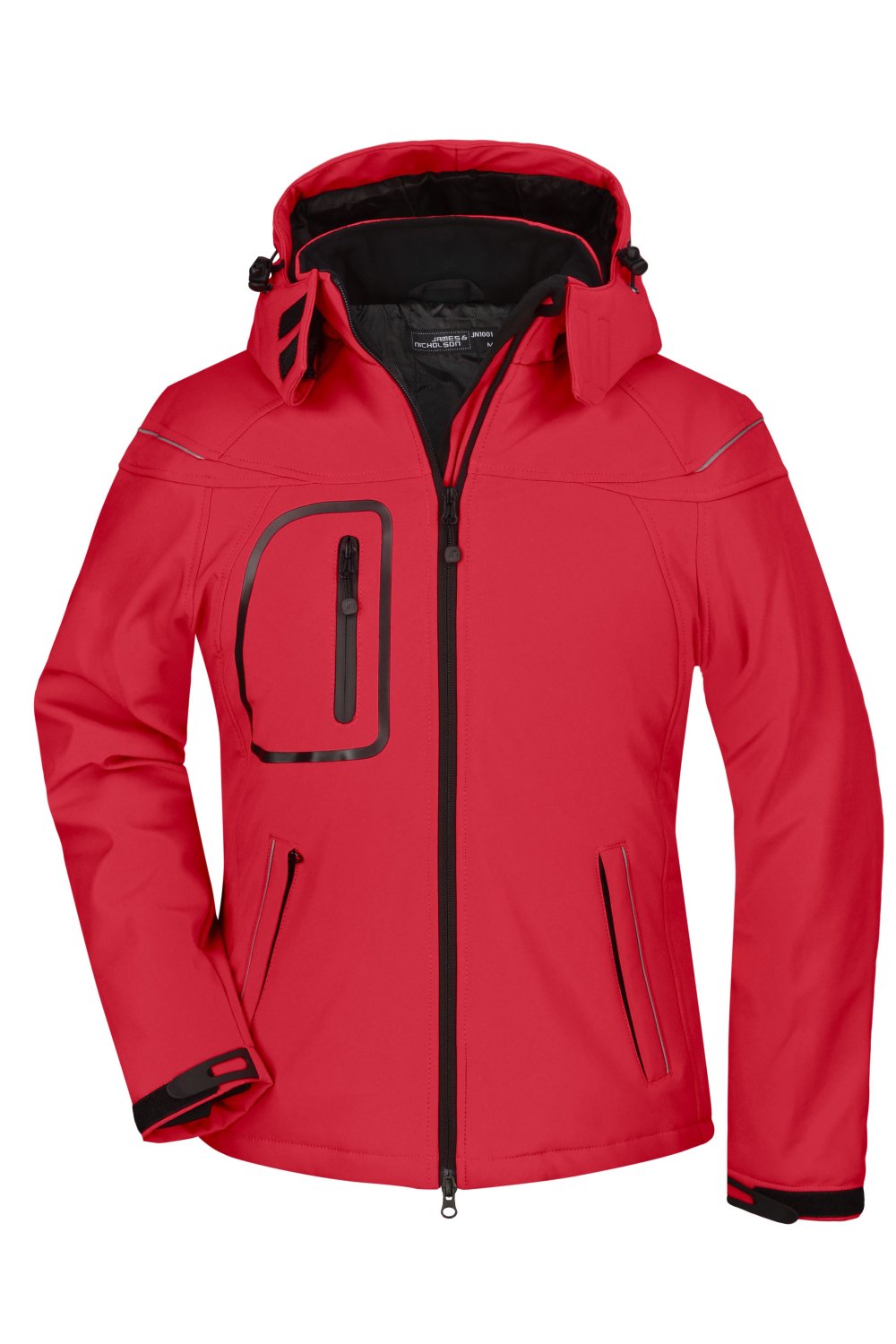 Daiber Ladies' Winter Softshell Jacket in Red – Vorderansicht