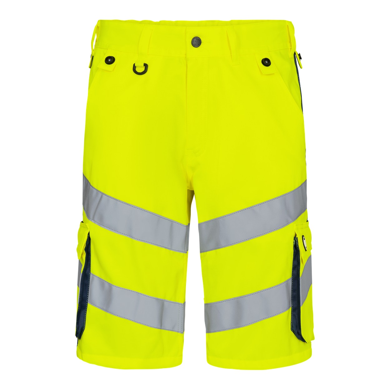 ENGEL Safety 6545-319 Light Arbeitsshorts in Gelb/Blue Ink – Vorderansicht