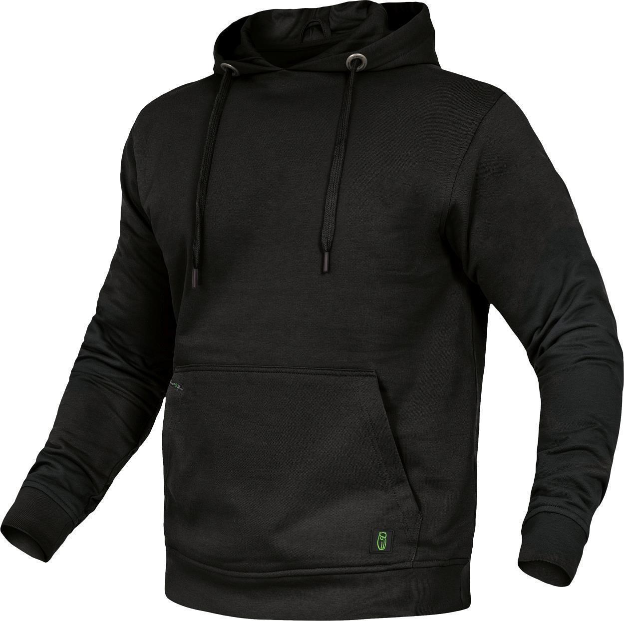 Leibwächter Hoodie "Toni" Flex Line in Schwarz – Vorderansicht