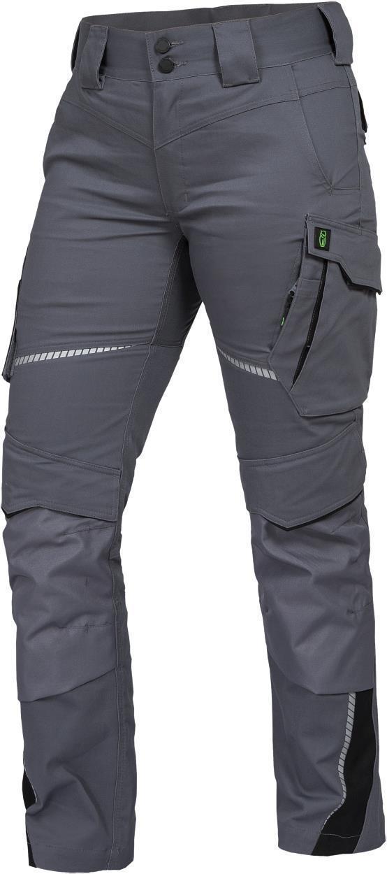 Leibwächter Damen-Bundhose Flex Line in Grau-Schwarz – Vorderansicht