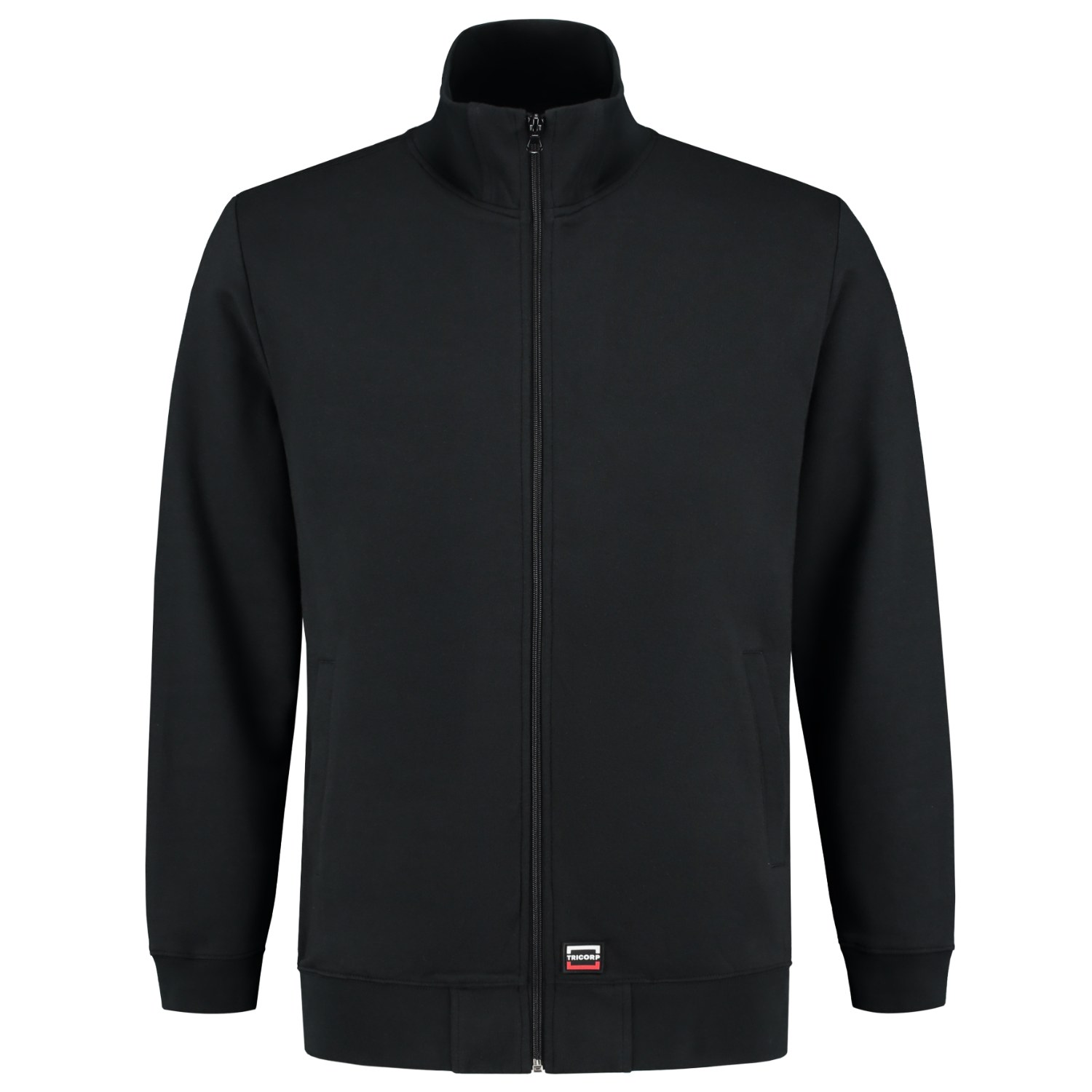TRICORP Sweatjacke Waschbar 60°C in Black – Vorderansicht