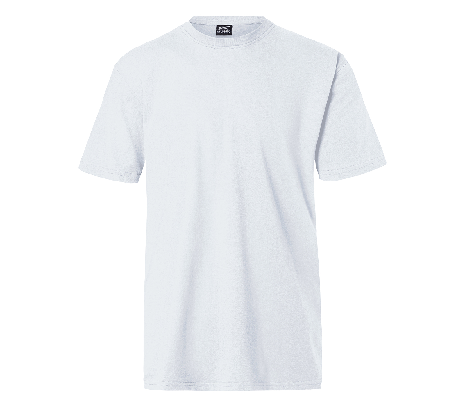 KÜBLER SHIRTS T-Shirt in Weiß – Vorderansicht