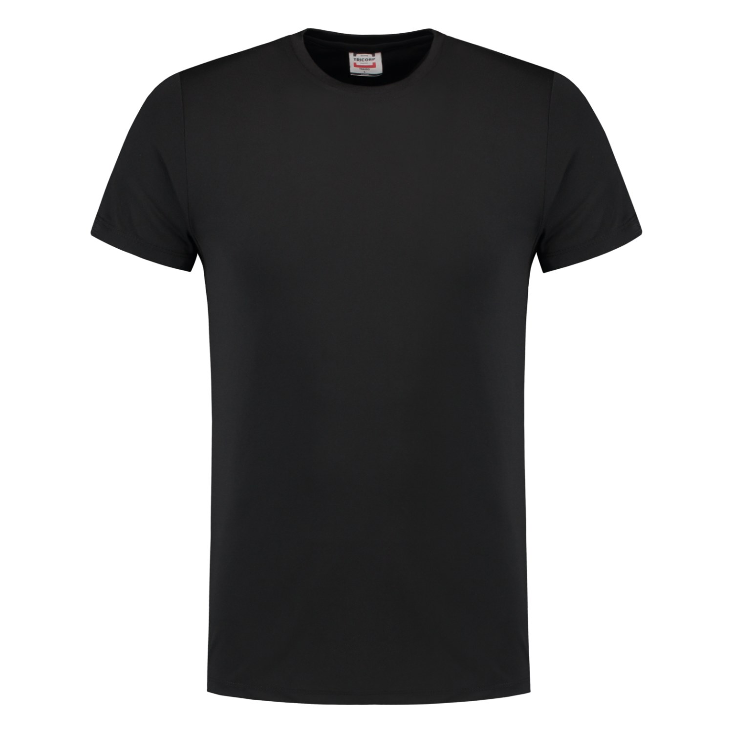 TRICORP T-Shirt Cooldry Bambus Fitted in Black – Vorderansicht