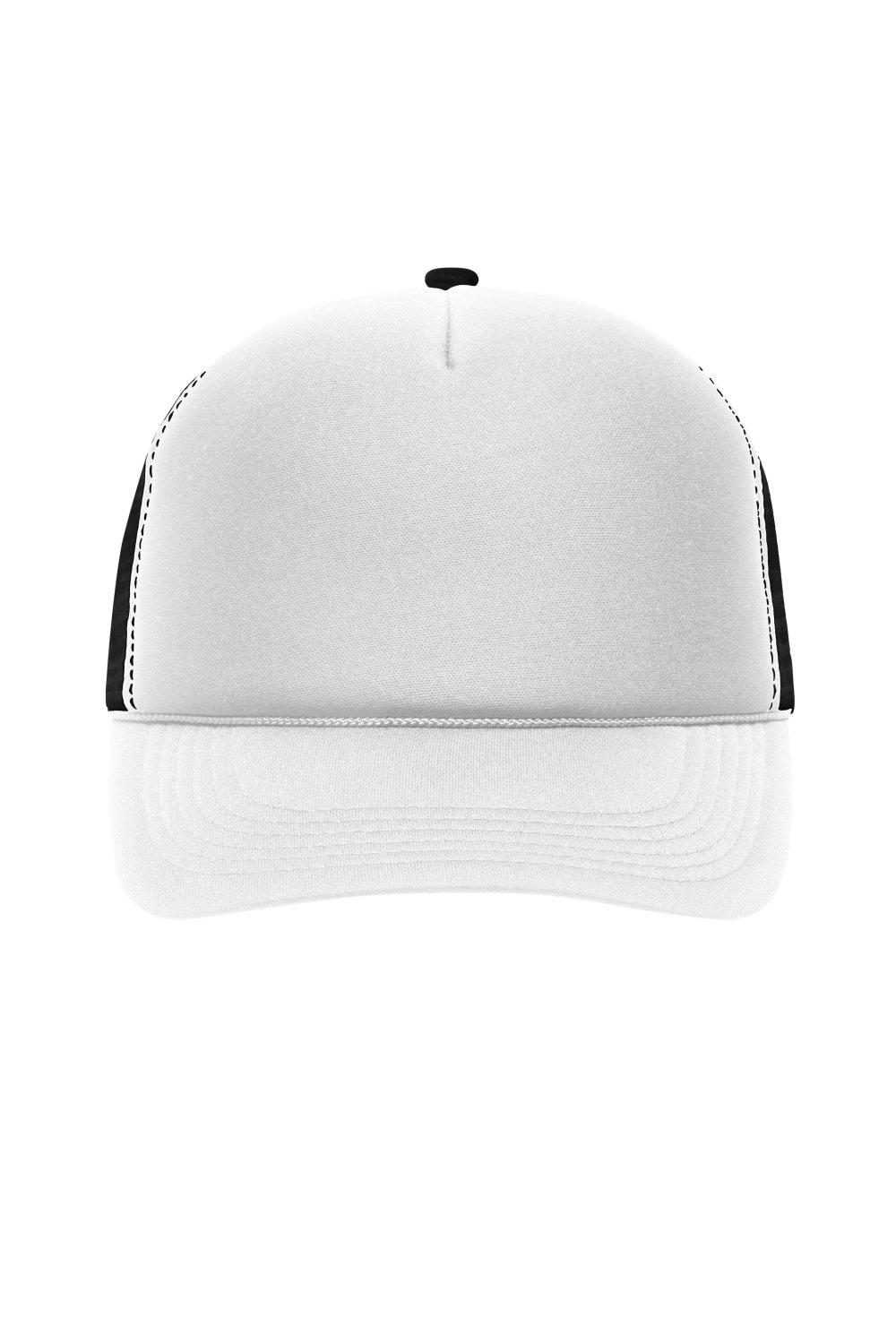 Daiber 5 Panel Retro Mesh Cap in White/Black – Vorderansicht