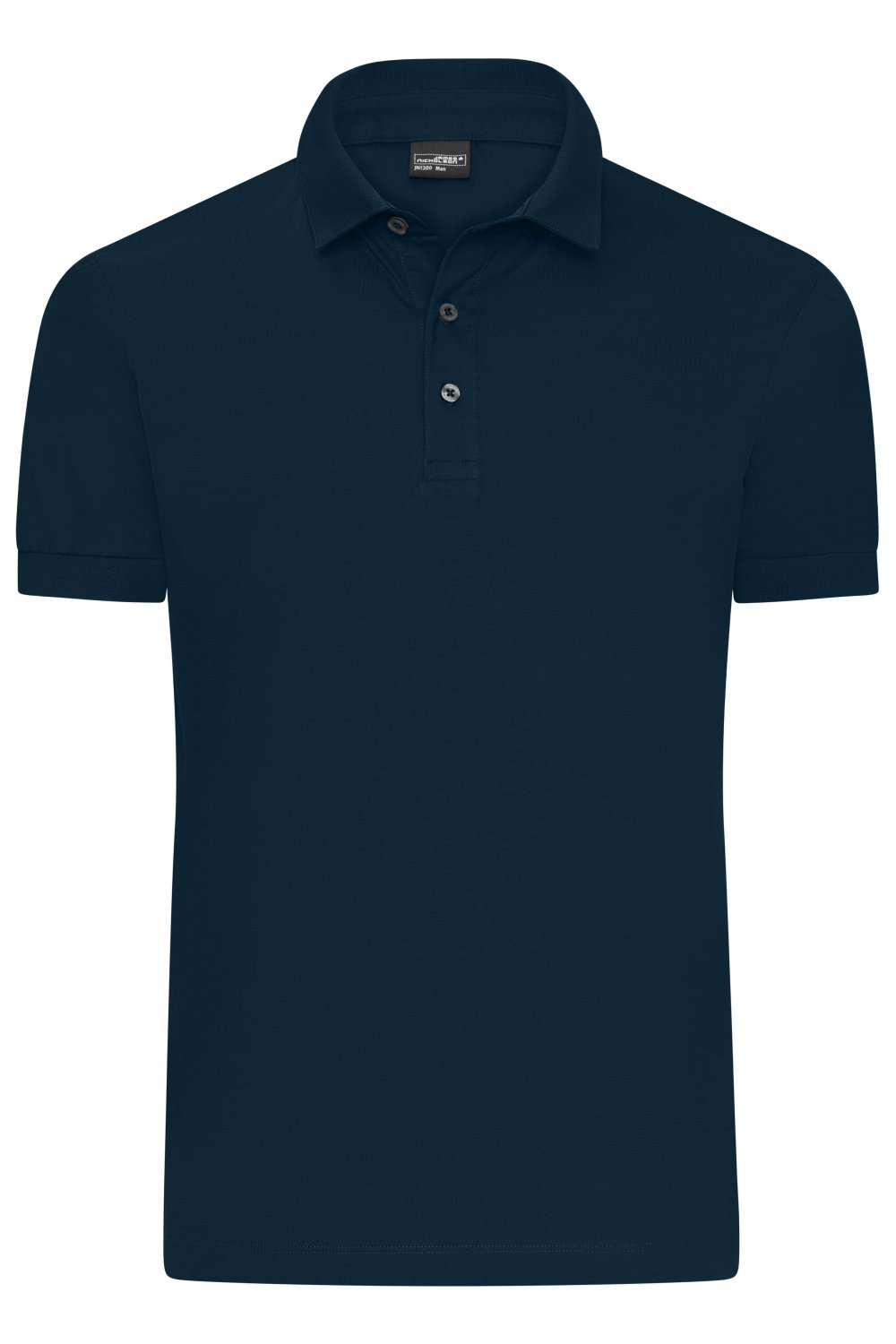 Daiber Men's Mercerised Polo in Navy – Vorderansicht