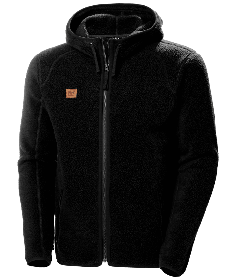 Helly Hansen Workwear HERITAGE PILE HOODIE in Schwarz – Vorderansicht