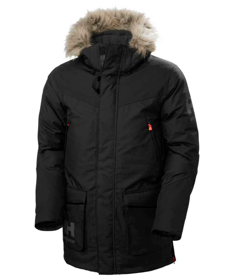 Helly Hansen Workwear BIFROST WINTER PARKA in Schwarz – Vorderansicht