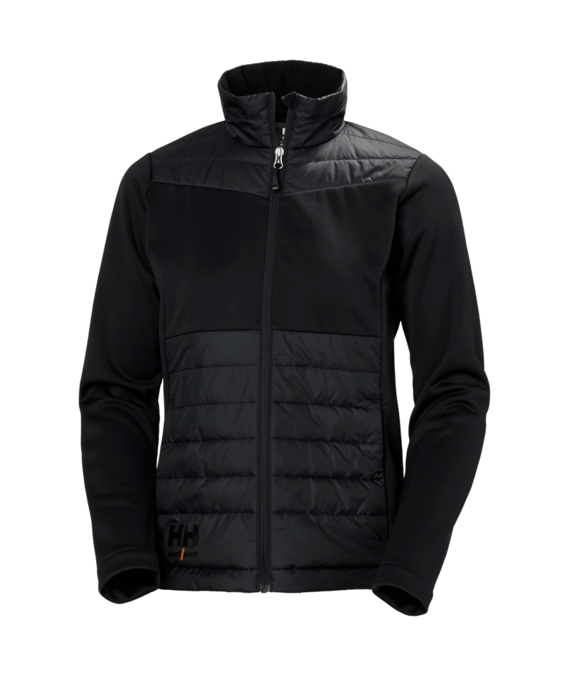 Helly Hansen Workwear W OXFORD HYBRID INS JACKET in Schwarz – Vorderansicht
