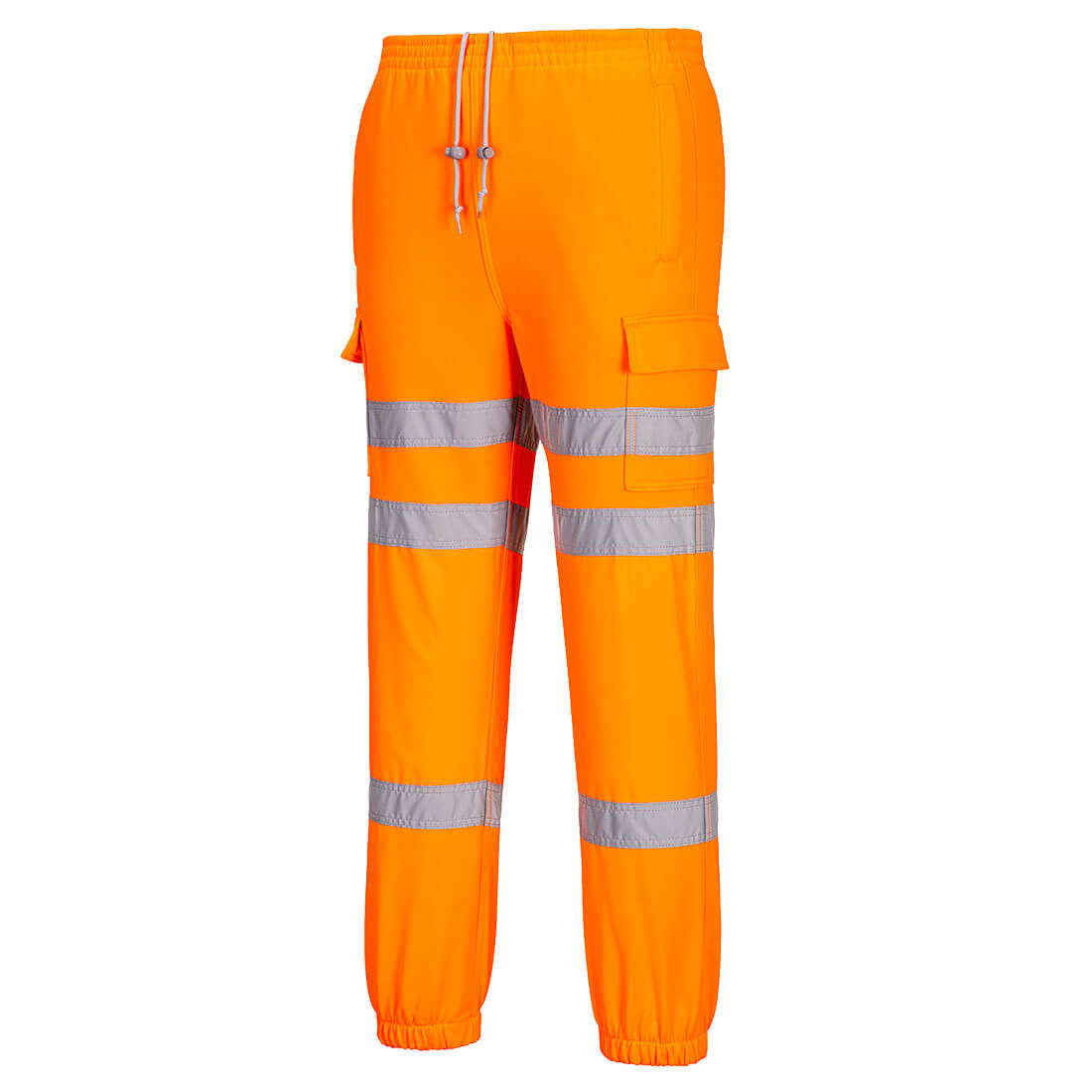 Portwest Hi-Vis Three Band Joggers in Orange – Vorderansicht