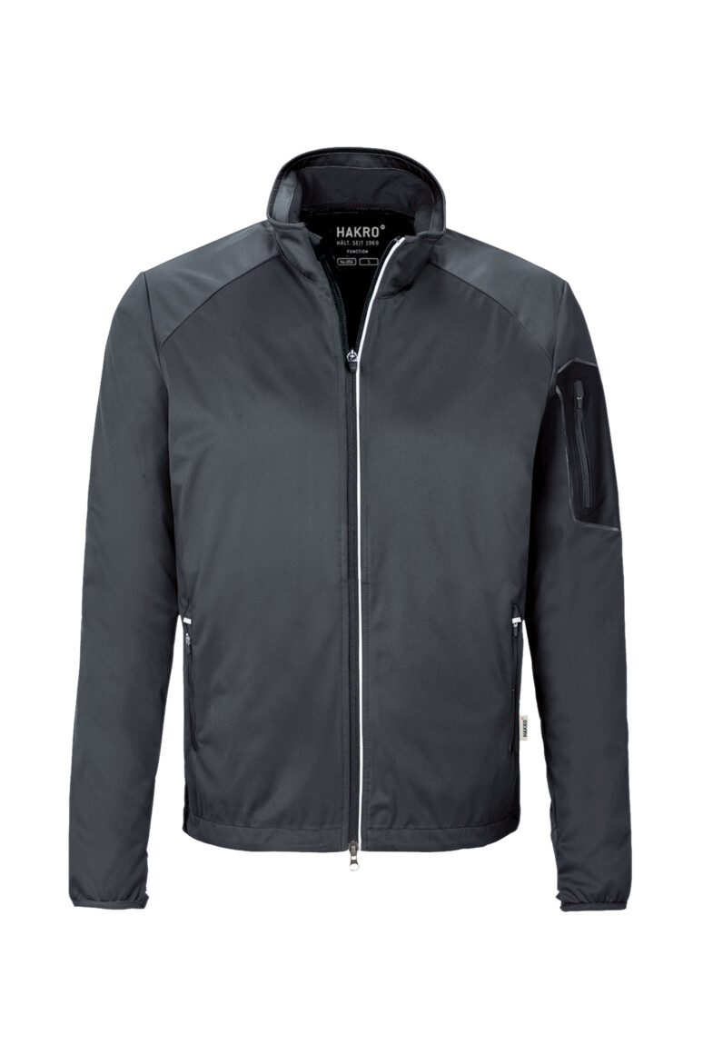 HAKRO 856 Light-Softshelljacke in Anthrazit – Vorderansicht