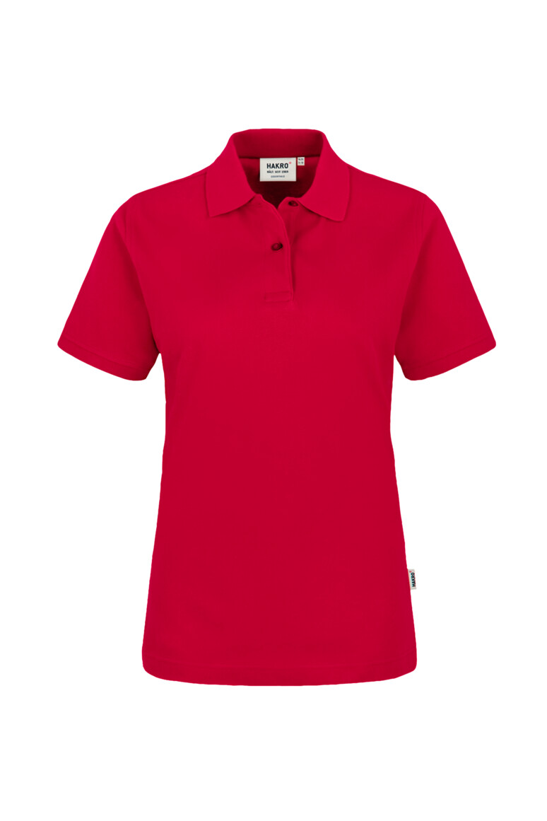 HAKRO 224 Damen Poloshirt Top in Rot – Vorderansicht