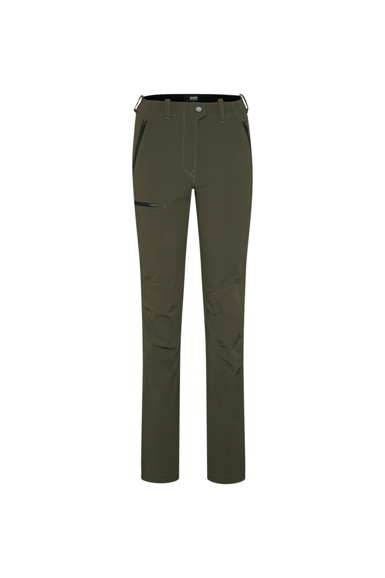 HAKRO 740 Damen Funktionshose X-Stretch in Olive – Vorderansicht