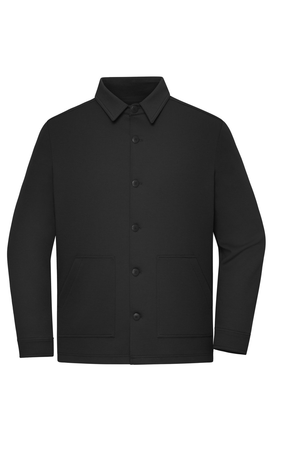 Daiber Shirt Jacket Unisex OCS Blended & GRS in Black – Vorderansicht