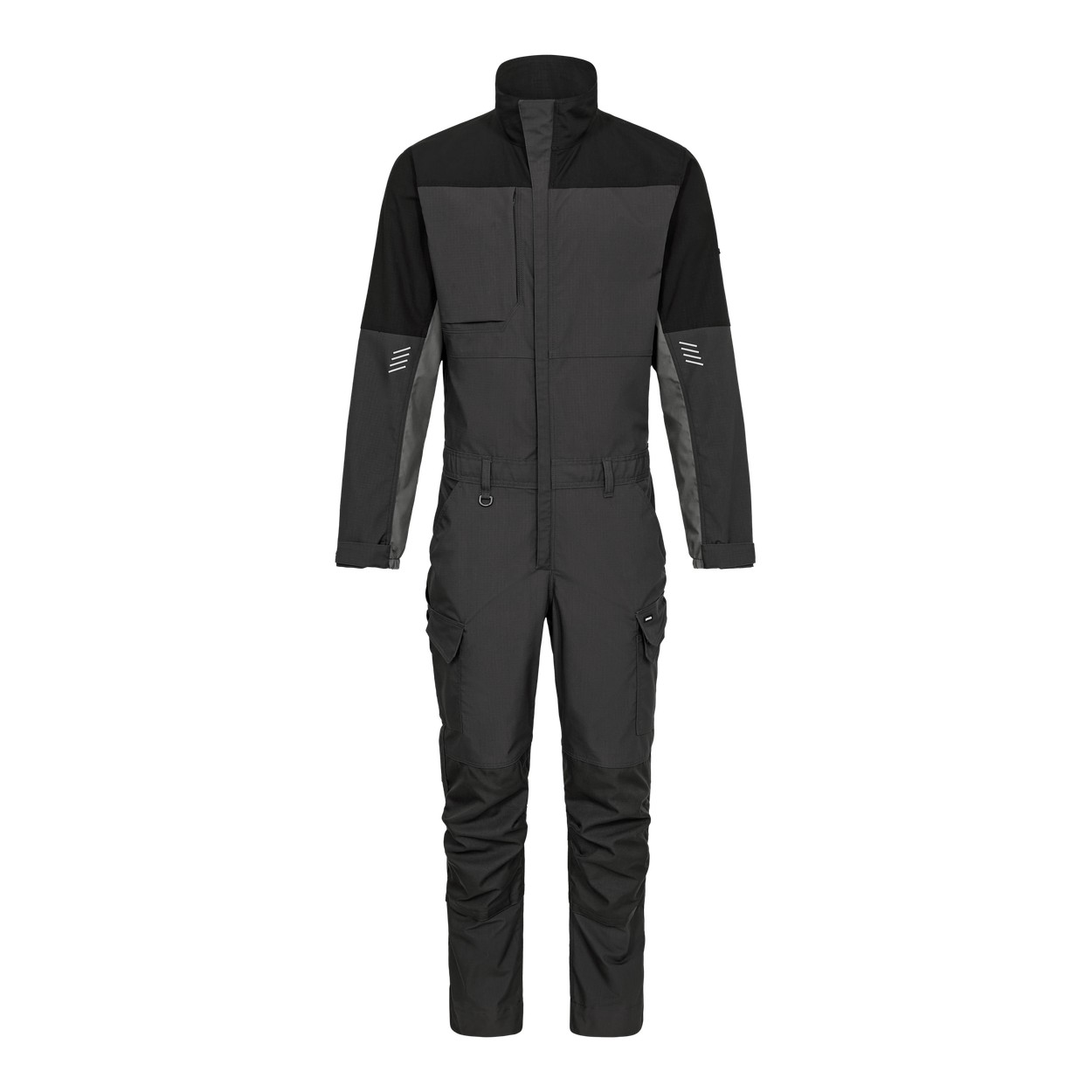ENGEL Entire 4329-144 Overall mit 2-Wege-Stretch in Anthrazitgrau/Schwarz – Vorderansicht