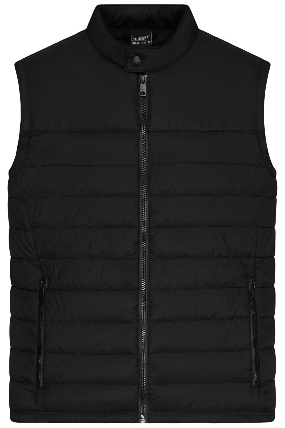 Daiber Men's Padded Vest GRS in Black – Vorderansicht