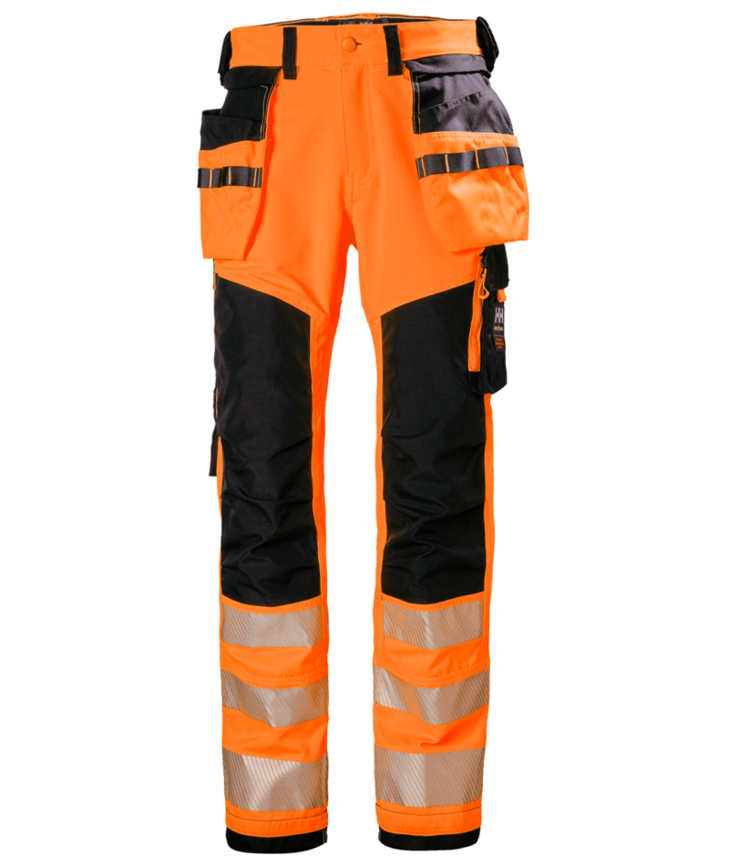 Helly Hansen Workwear ICU CONS PANT CL 2 in Orange/Anthrazit – Vorderansicht
