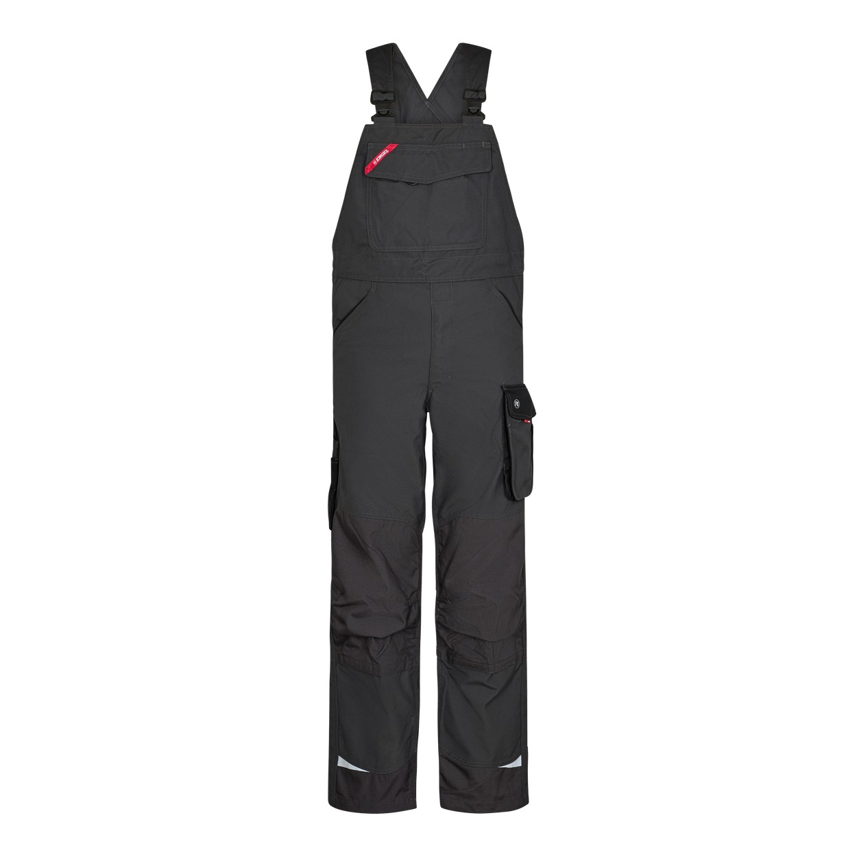 ENGEL Galaxy 3810-254 Latzhose in Anthrazitgrau/Schwarz – Vorderansicht
