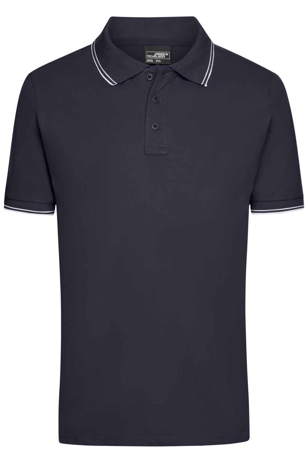 Daiber Men's Polo in Navy/White – Vorderansicht