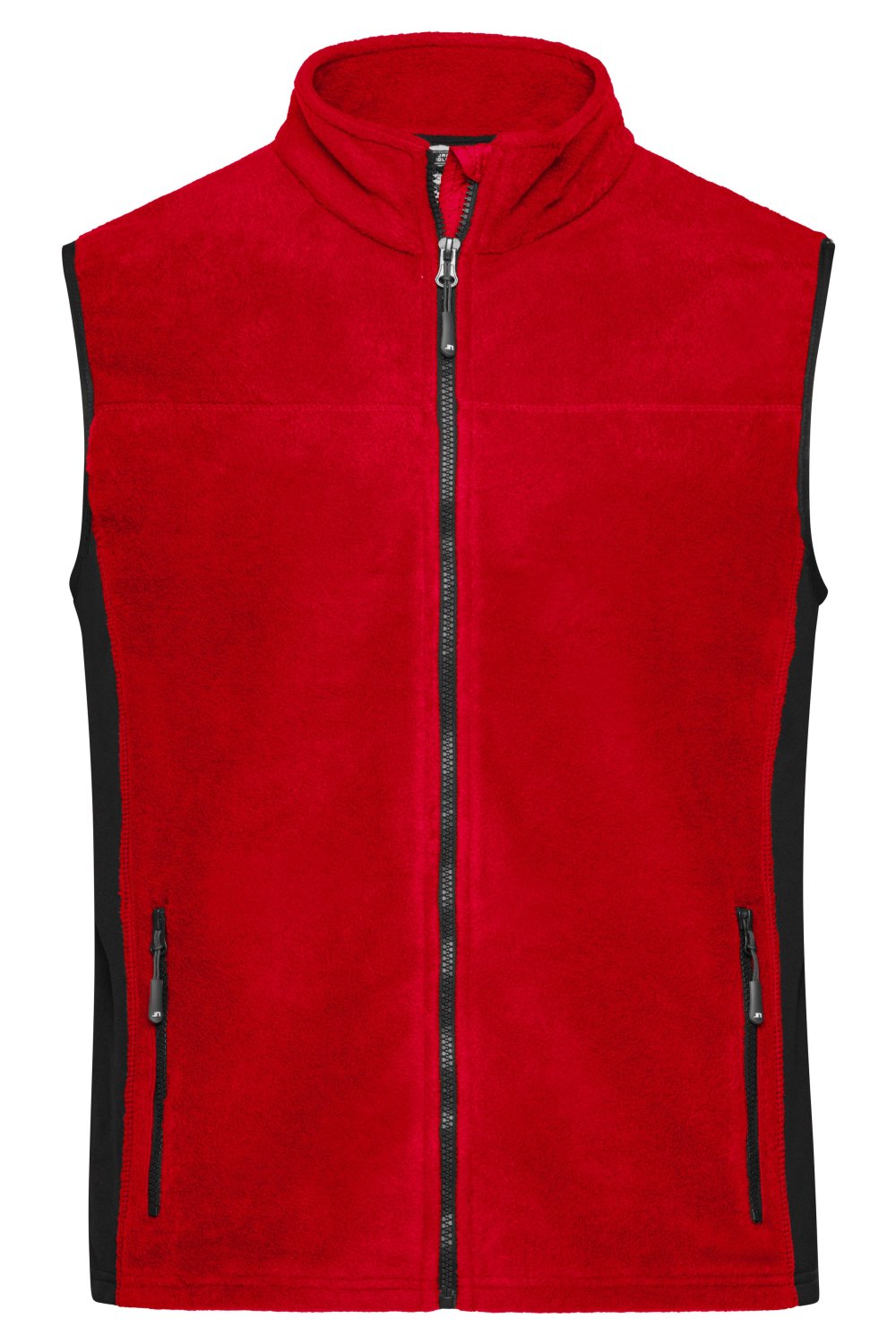 Daiber Workwear Fleece Vest - STRONG - in Red/Black – Vorderansicht
