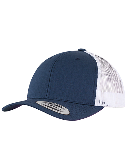 FLEXFIT Retro Trucker 2-Tone in Navy/White – Vorderansicht
