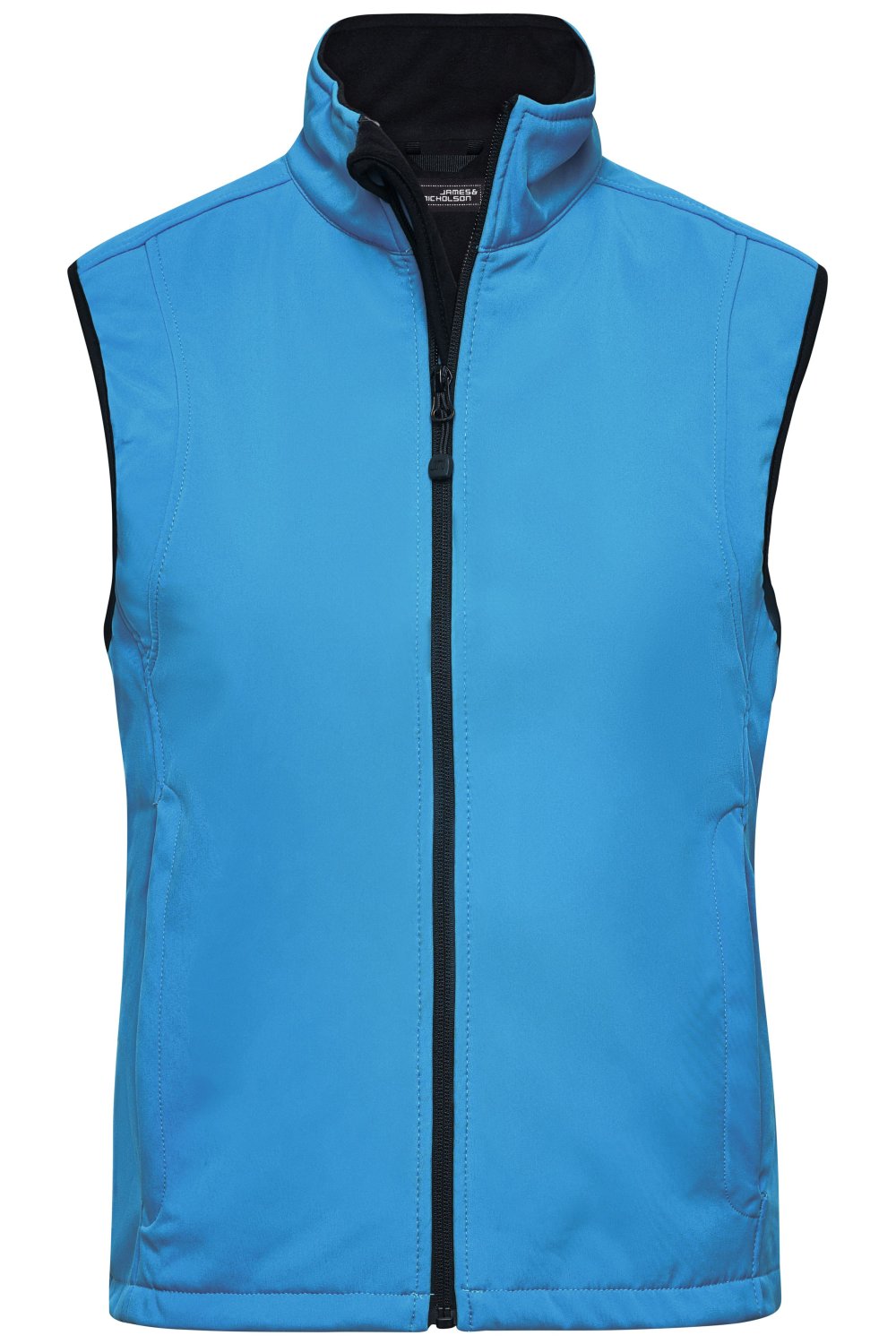 Daiber Ladies' Softshell Vest in Aqua – Vorderansicht