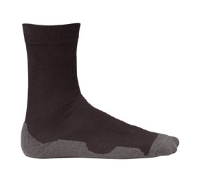 teXXor® Funktionssocken in Schwarz/Grau – Vorderansicht