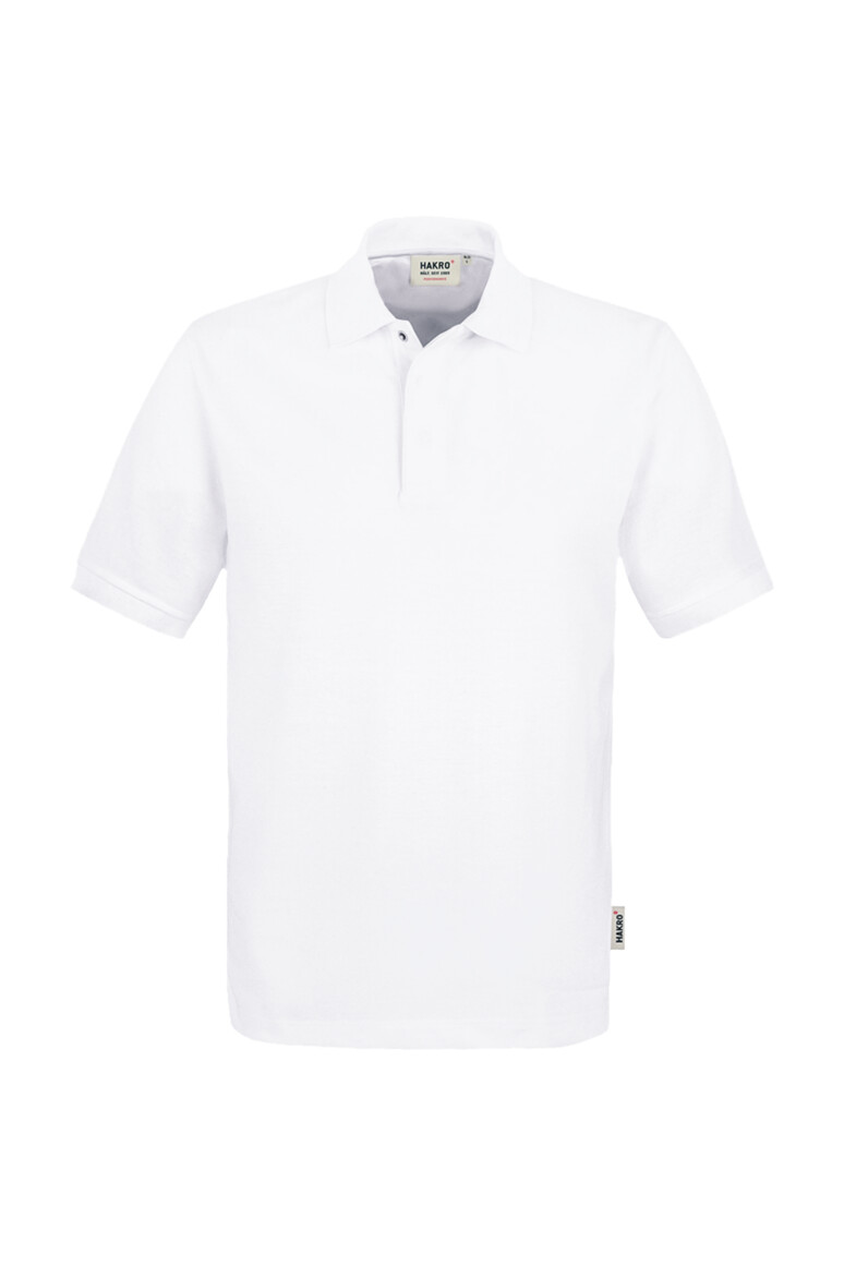 HAKRO 819 Poloshirt MIKRALINAR® HACCP in Weiß – Vorderansicht