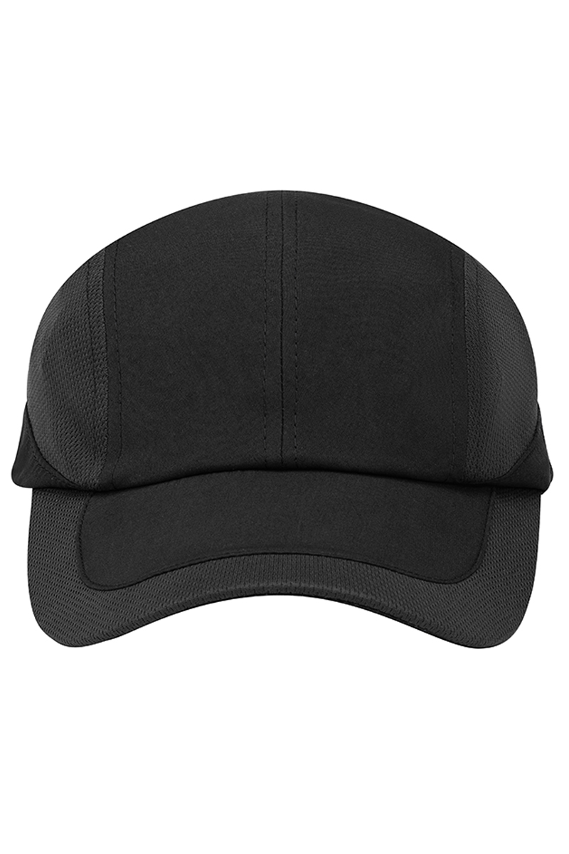 Karlowsky Performance Cap in Schwarz – Vorderansicht