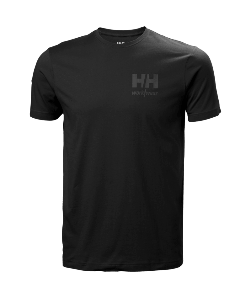 Helly Hansen Workwear CLASSIC LOGO 2.0 T-SHIRT in Schwarz – Vorderansicht