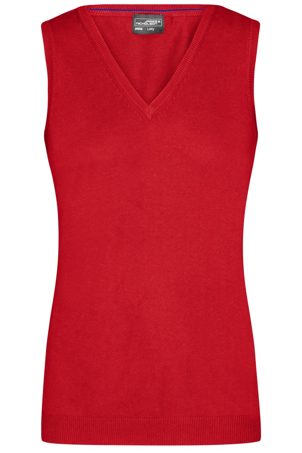 Daiber Ladies' V-Neck Pullunder in Red – Vorderansicht