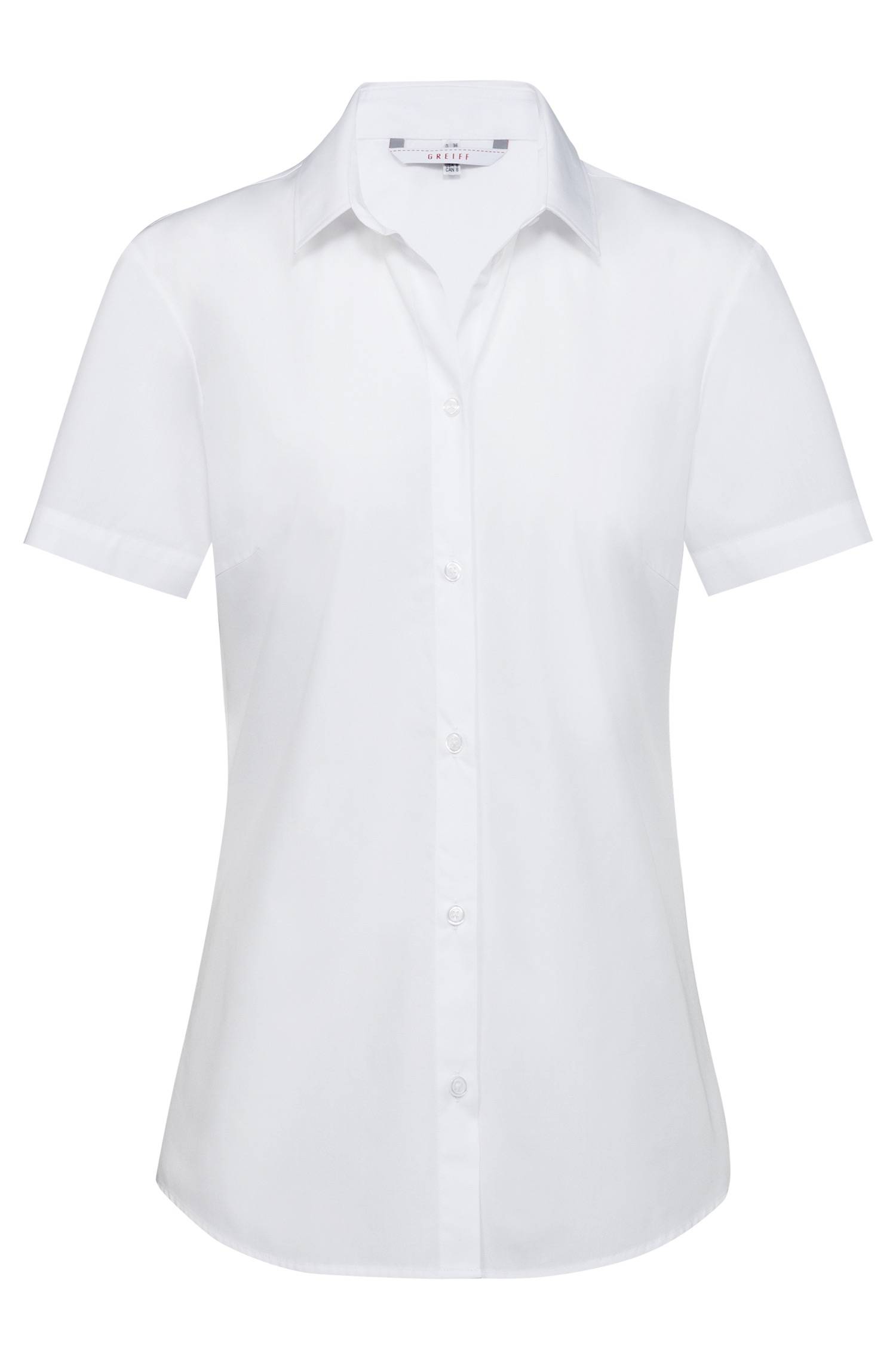 Greiff Damen-Bluse 1/2 RF Simple in Weiß – Vorderansicht