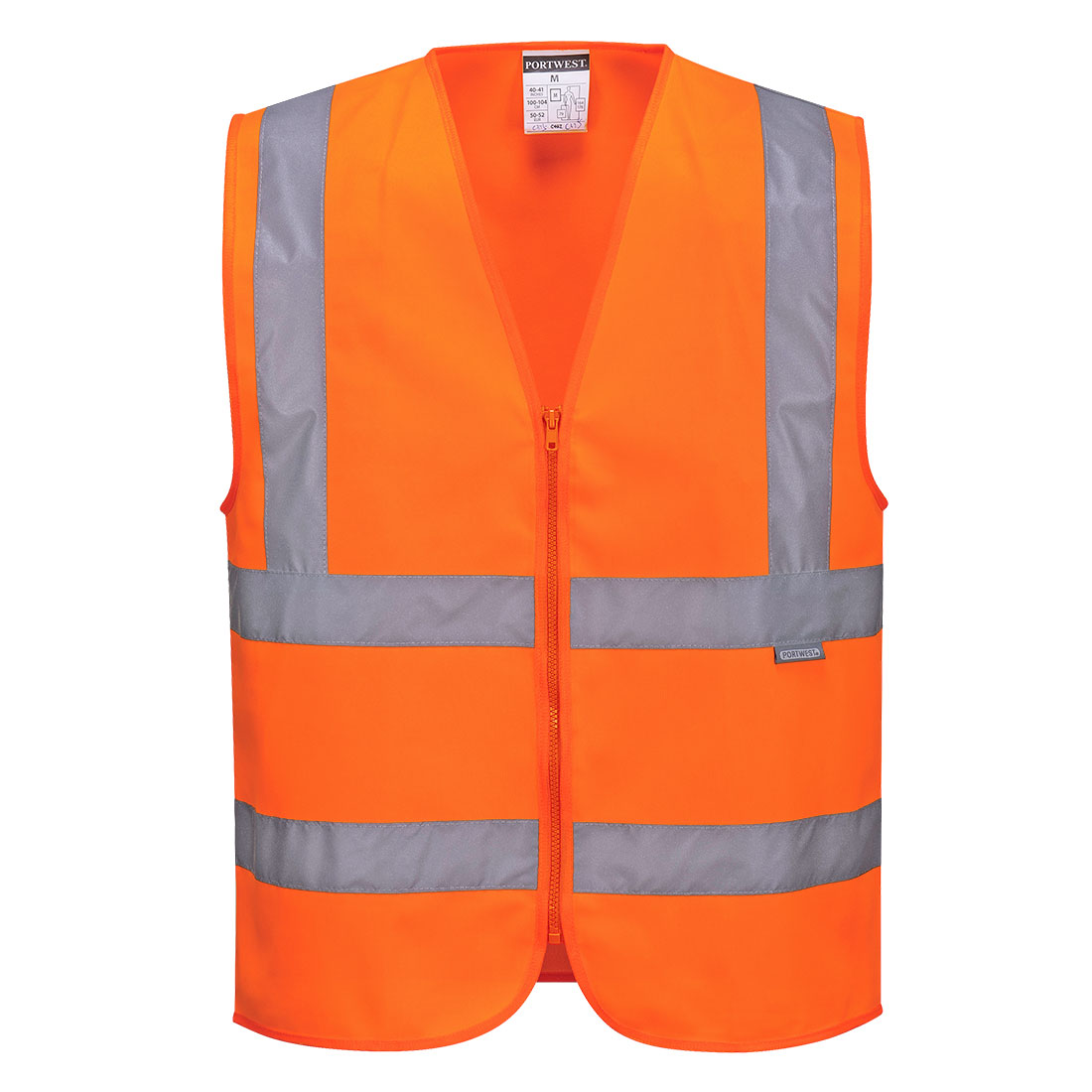 Portwest Hi-Vis Band and Brace Vest in Orange – Vorderansicht