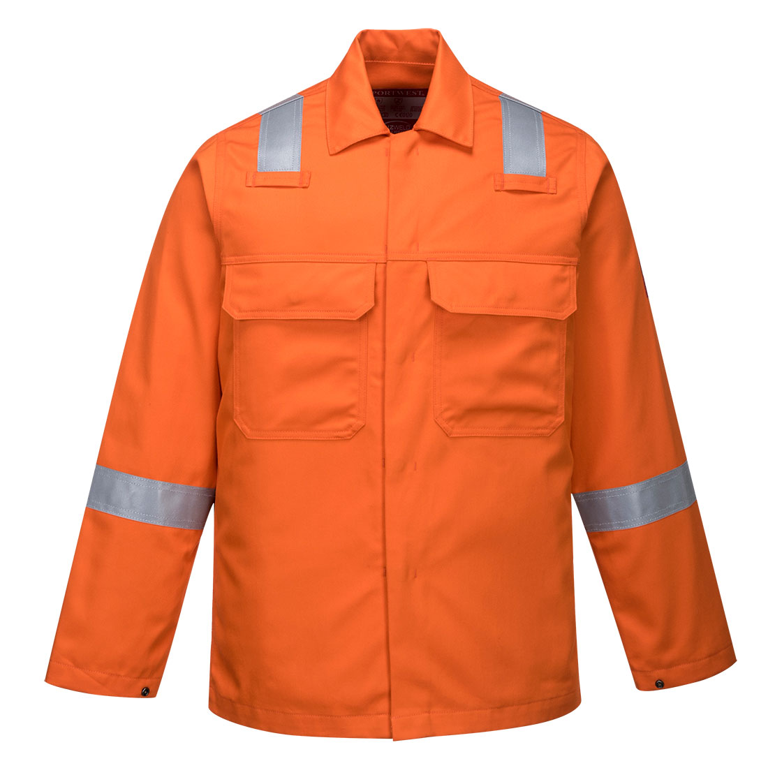 Portwest Bizweld Work FR Jacket in Orange – Vorderansicht