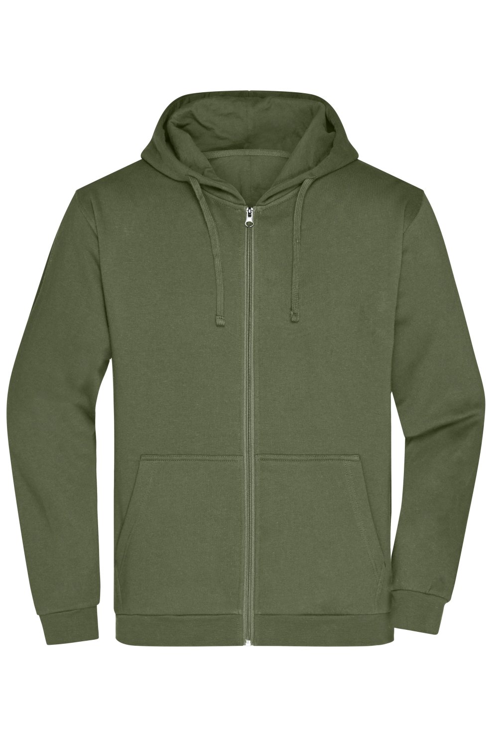 Daiber Men's Promo Zip Hoody in Olive – Vorderansicht