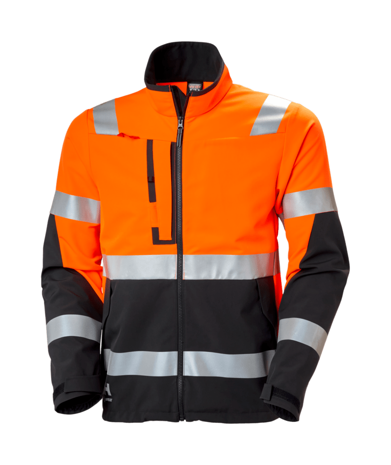 Helly Hansen Workwear ALNA 4X TECH JACKET in Orange/Anthrazit – Vorderansicht