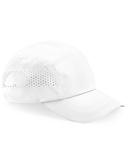 Beechfield Technical Running Cap in White – Vorderansicht