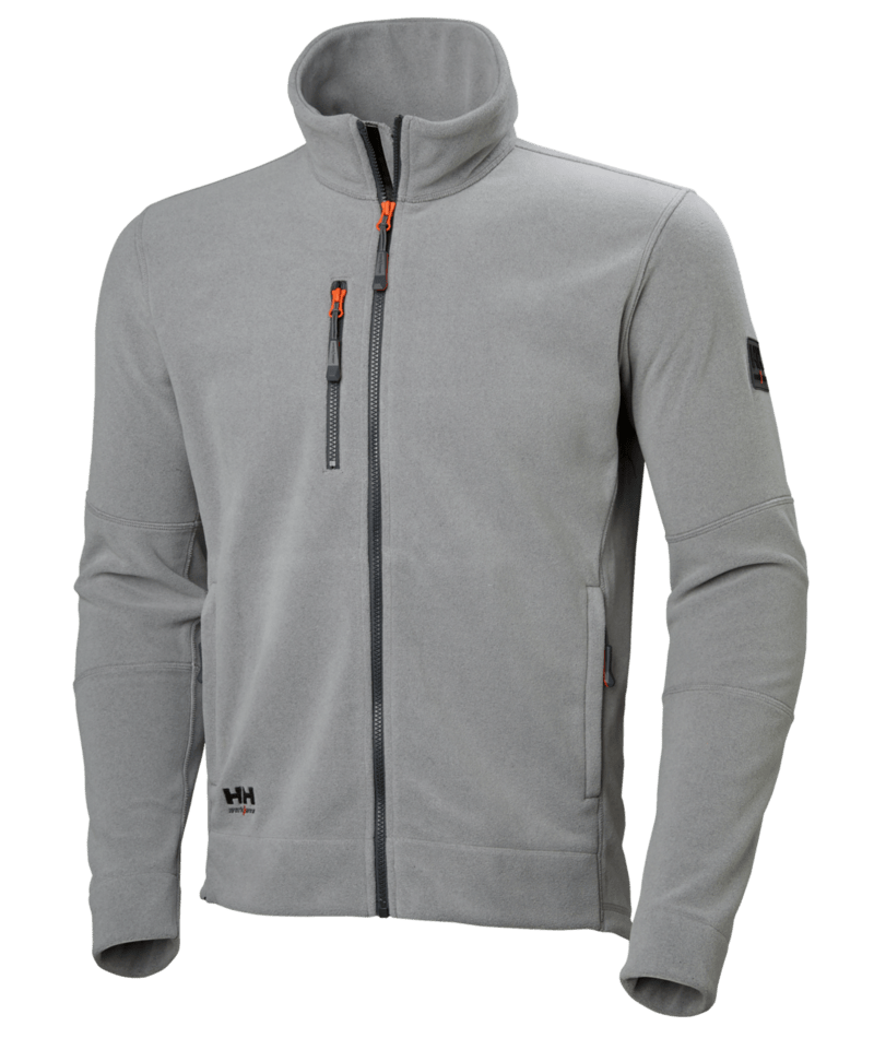 Helly Hansen Workwear KENSINGTON FLEECE JACKET in Grau Meliert – Vorderansicht