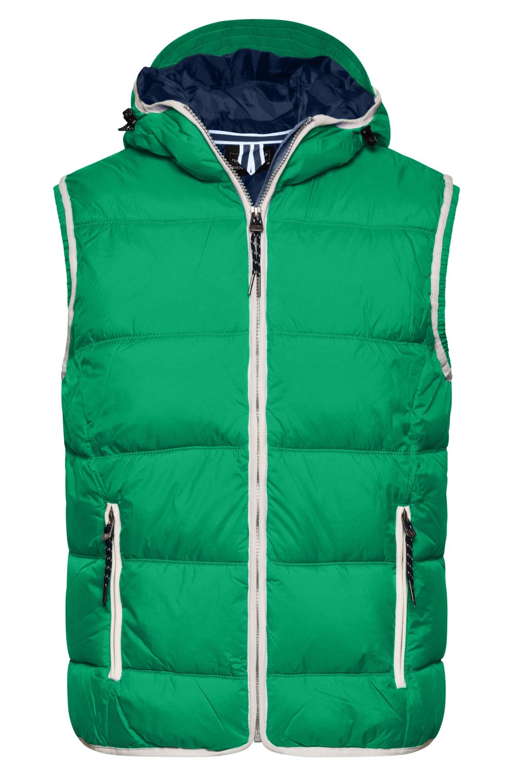 Daiber Men's Maritime Vest in Irish-Green/White – Vorderansicht