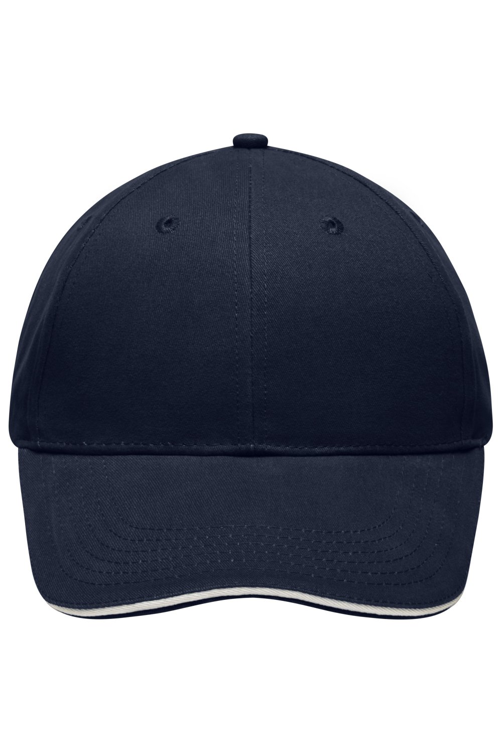 Daiber Light Brushed Sandwich Cap in Navy/White – Vorderansicht