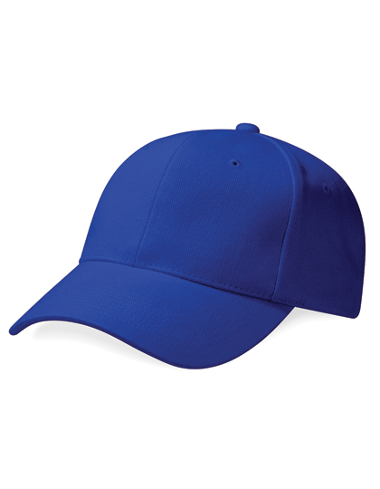 Beechfield Pro-Style Heavy Brushed Cotton Cap in Bright Royal – Vorderansicht