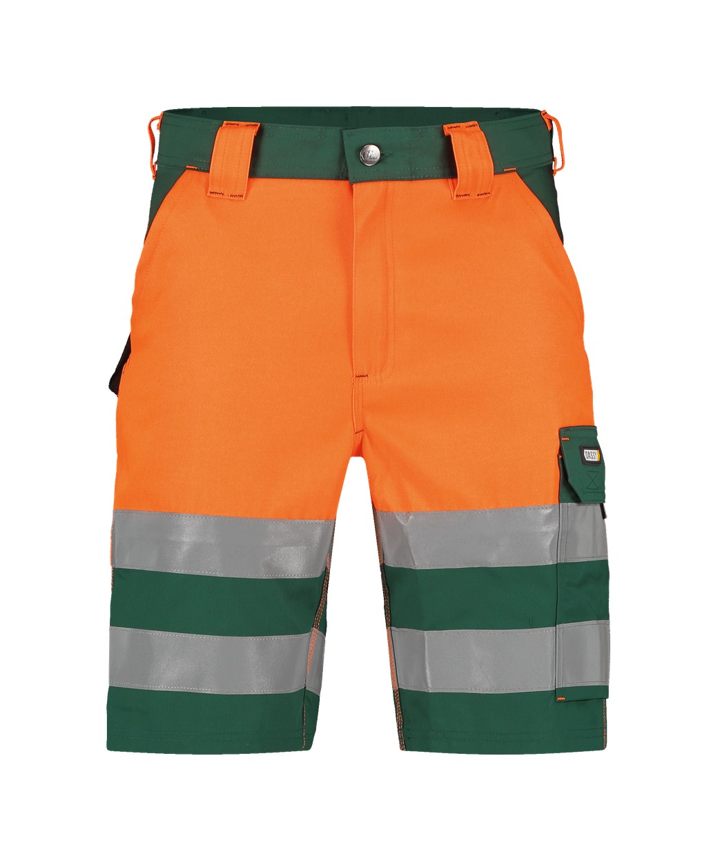 DASSY® Venna in Flaschengrün/Neonorange – Vorderansicht
