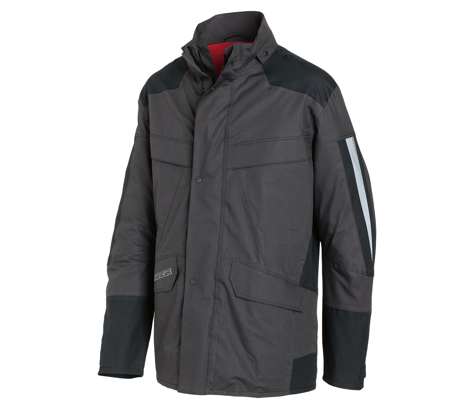 KÜBLER PROTECTIQ Wetterjacke ARC1 PSA 3 in Anthrazit/Schwarz – Vorderansicht