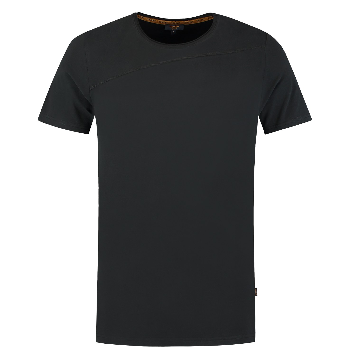TRICORP T-Shirt Premium Quernaht Herren in Black – Vorderansicht