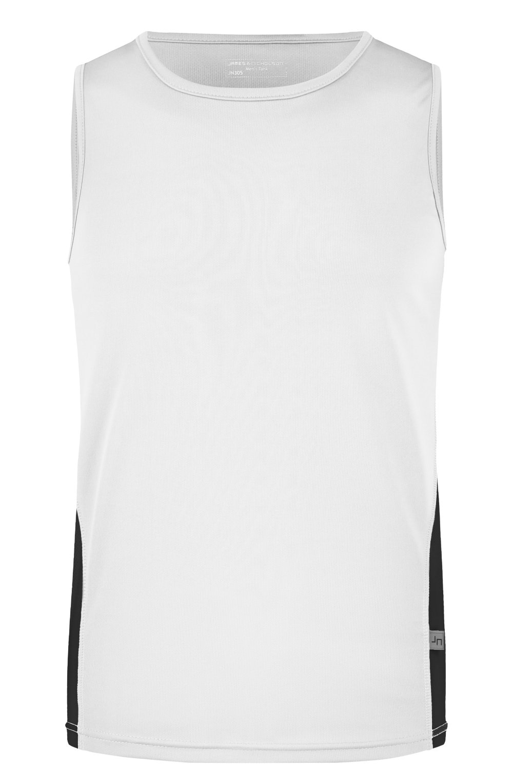 Daiber Men's Running Tank in White/Black – Vorderansicht