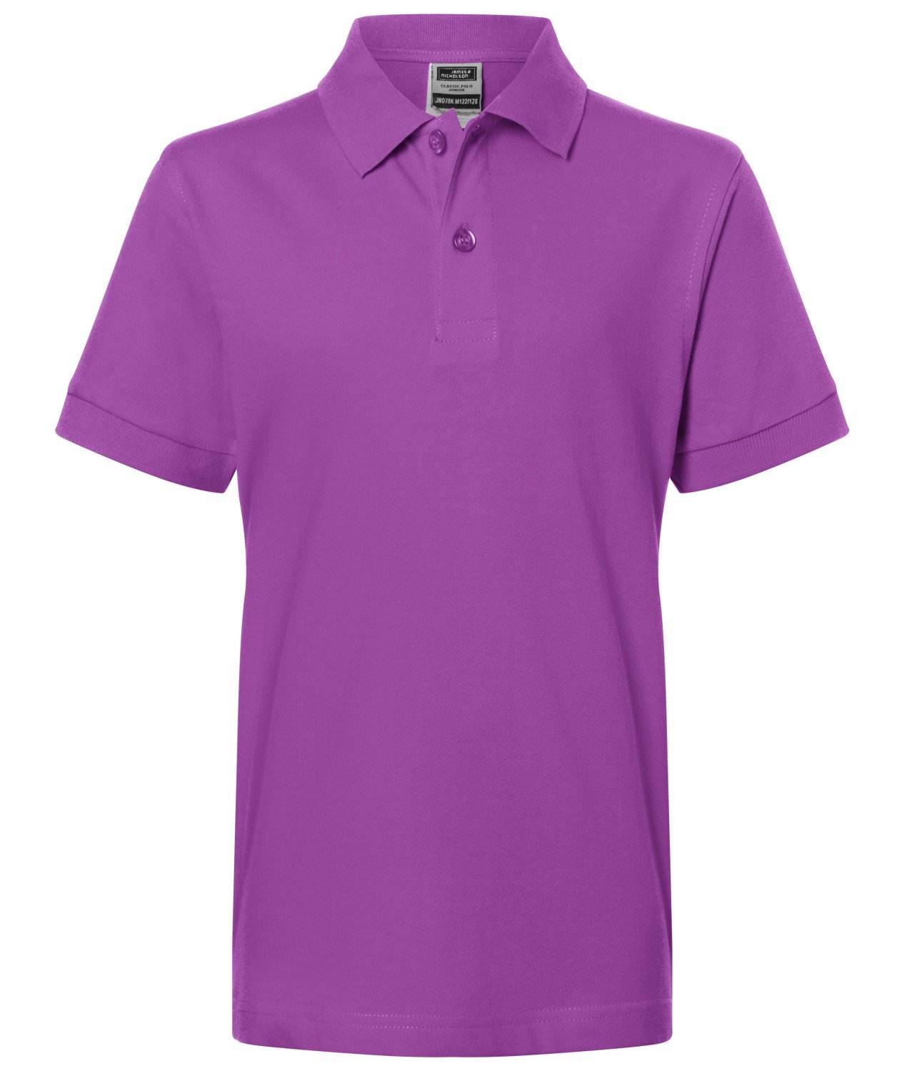 Daiber Classic Polo Junior in Purple – Vorderansicht