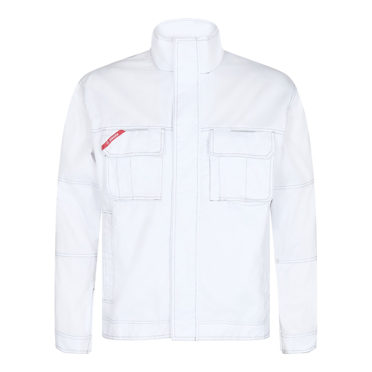 ENGEL Combat 1760-630 Arbeitsjacke in Weiss – Vorderansicht