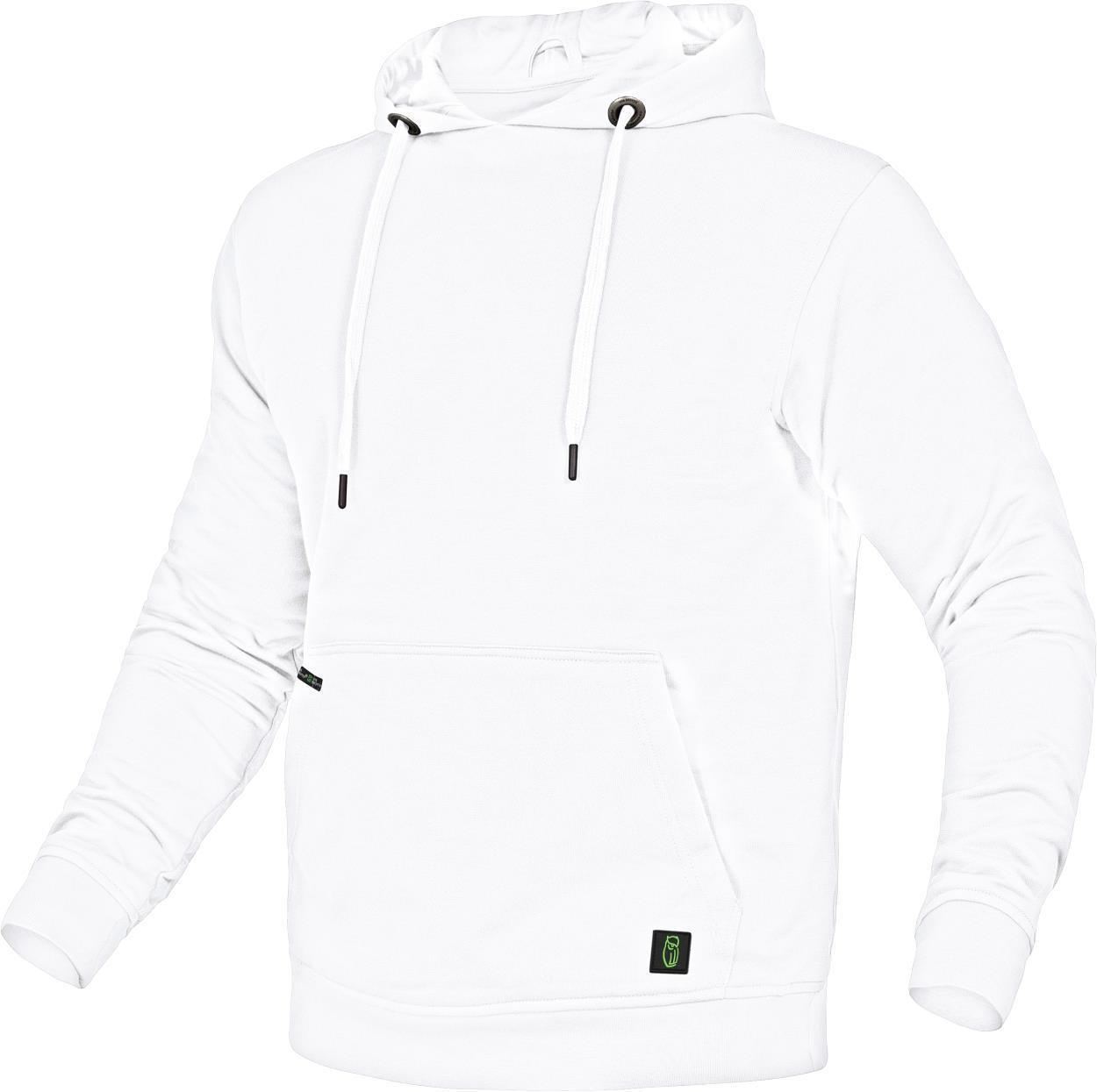 Leibwächter Hoodie "Toni" Flex Line in Weiß – Vorderansicht