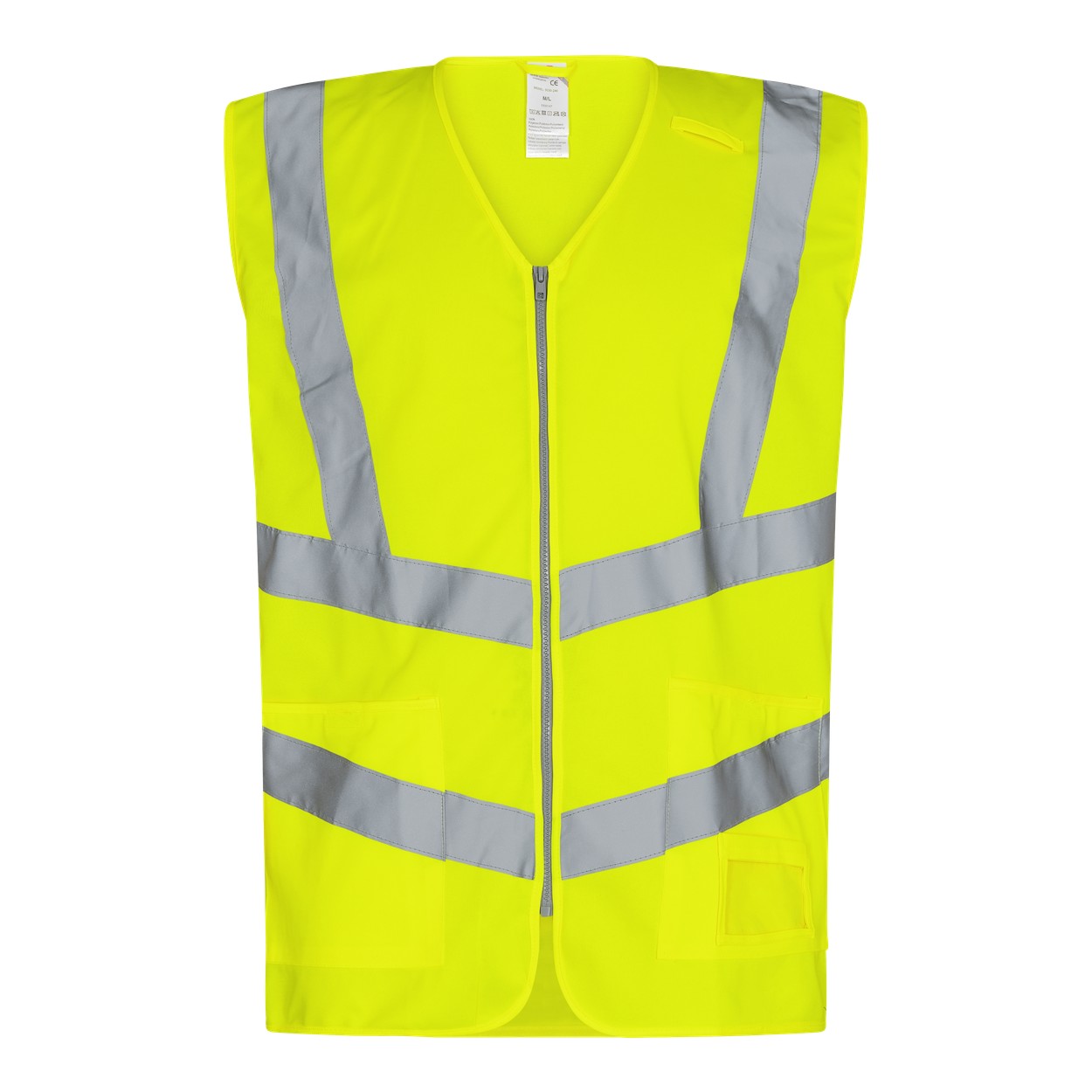 ENGEL Safety 5030-240 Weste mit Reißverschluss in Gelb – Vorderansicht