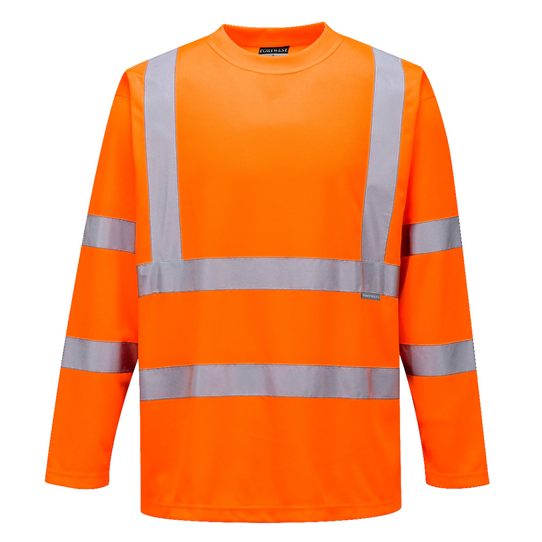 Portwest Hi-Vis T-Shirt L/S in Orange – Vorderansicht